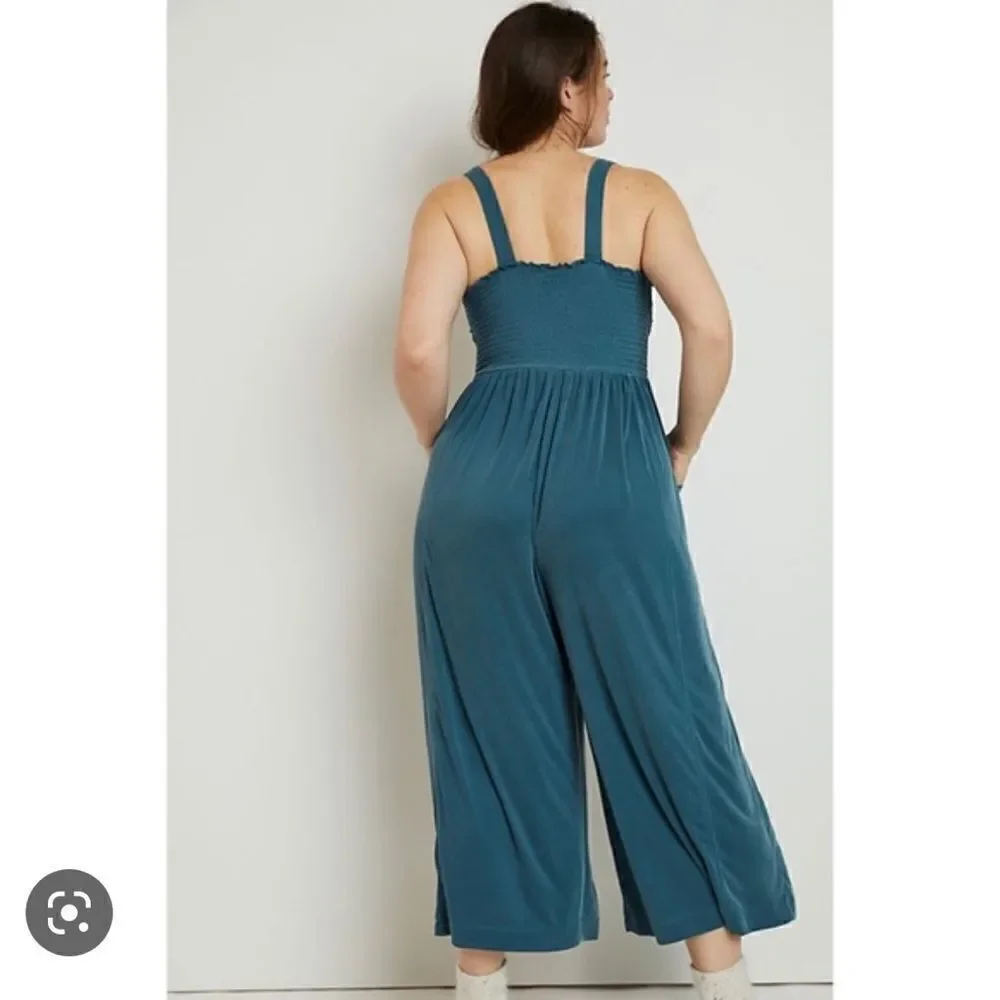 Anthropologie | Javier Smocked Jumpsuit | Saturday Sunday | Size: S Petite